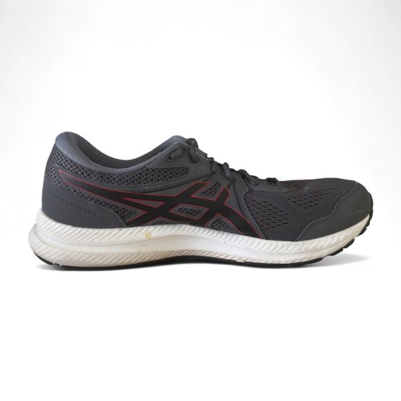 Asics Gel-Contend 7 Running Shoes Men’s Sz 14 Dark Gray Red Sneakers 1011B040 - Picture 7 of 13